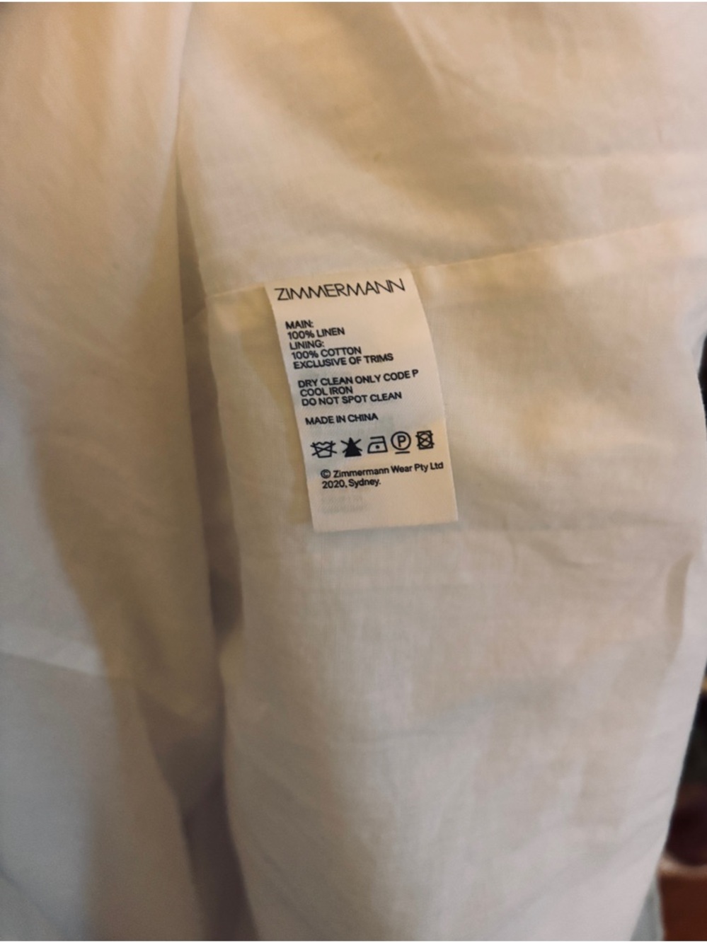 Zimmermann Puff-Sleeve Linen Midi Dress - Picture 6 of 6
